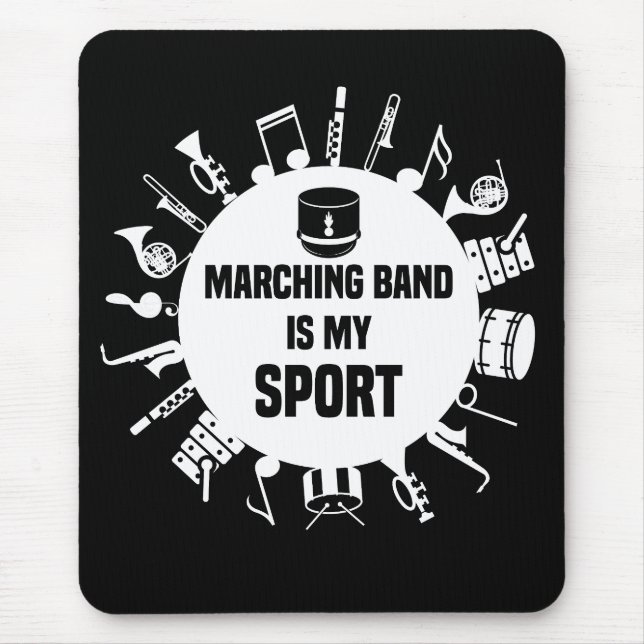 Marschband ist mein Sport Mousepad (Vorne)