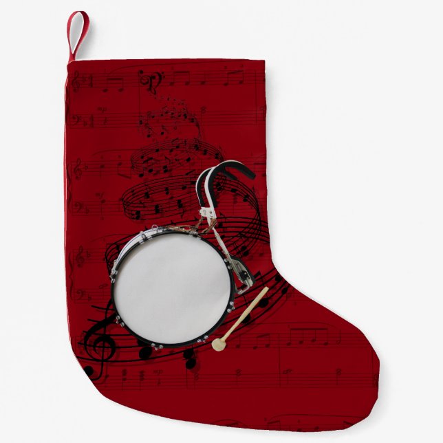 Marschierender Trommelmusik-Strumpf Kleiner Weihnachtsstrumpf (Vorderseite)