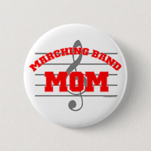 Marschierendes Band-Mama Button