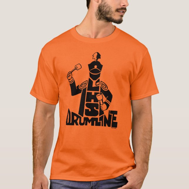 Marschierendes Band-Trommel-Linie T - Shirt linker (Vorderseite)