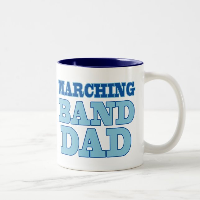 Marschierendes Band-Vater-Tasse Zweifarbige Tasse (Rechts)