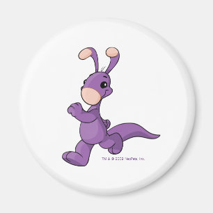 Marschierendes lila Blumaroo Magnet
