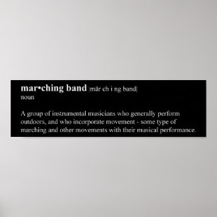 Marschorchester-Definition Poster