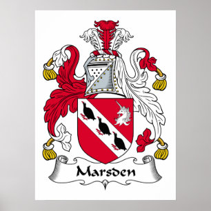 Marsden Familienwappen Poster