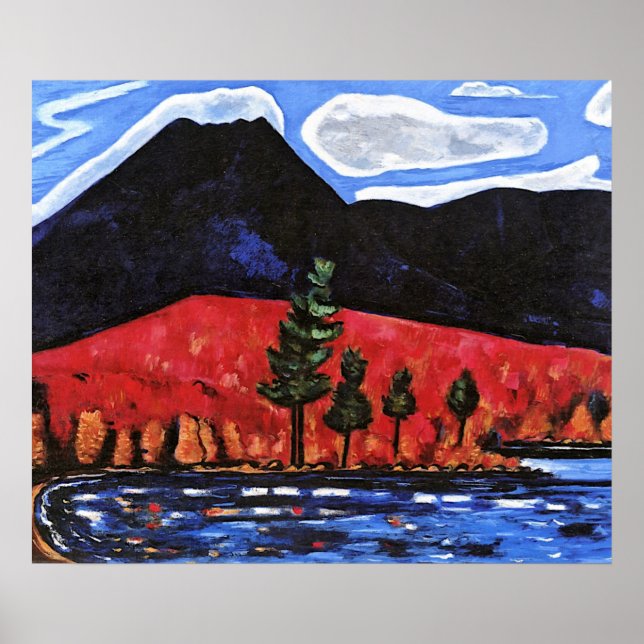 Marsden Hartley - Berg Katahdin, Maine, Poster (Vorne)