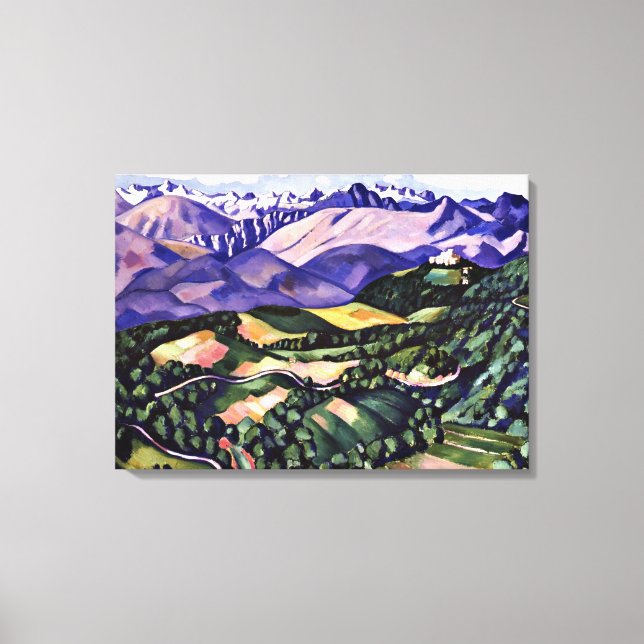 Marsden Hartley - Lila Berge, Venedig Leinwanddruck (Vorderseite)