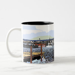  Marseillan Süd-Frankreich  Zweifarbige Tasse