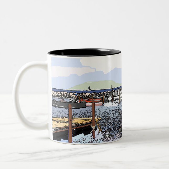  Marseillan Süd-Frankreich  Zweifarbige Tasse (Links)