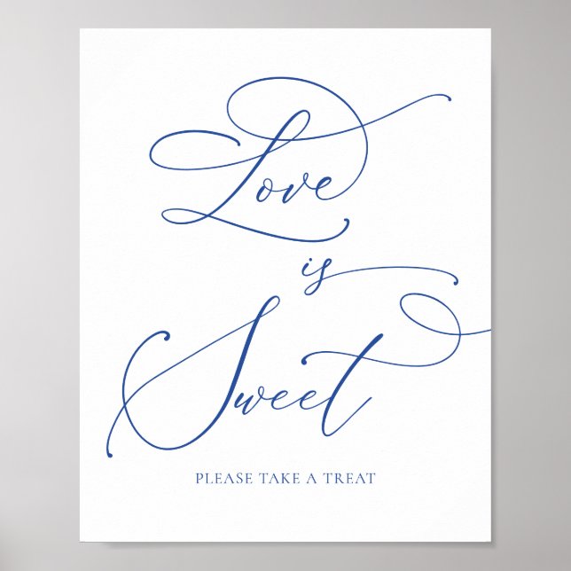 Marseille Bleu Liebe ist Sweet Dessert Bar Poster (Vorne)