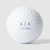 Marseille Bleu Wedding Personalisiert Golf Ball