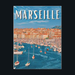 Marseille Foto Vintage Postkarte<br><div class="desc">Ein Geschenk für alle,  die in Straßburg verliebt sind,  das ideal ist,  um Ihr Gepäck,  Rucksack,  Koffer,  Auto,  Wohnwagen,  Wohnwagen und Wohnwagen zu packen,  oder irgendwo anders,  Rückwärts-Badge mit Blick auf die Stadt Straßburg</div>