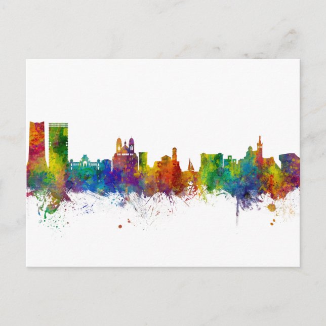 Marseille France Skyline Postkarte (Vorderseite)
