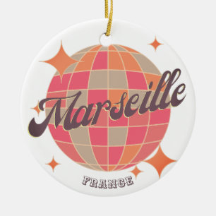 Marseille France Stadt Modeerscheinung Rosa Diskot Keramik Ornament