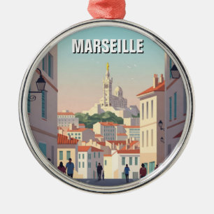 Marseille France Travel Ornament Aus Metall