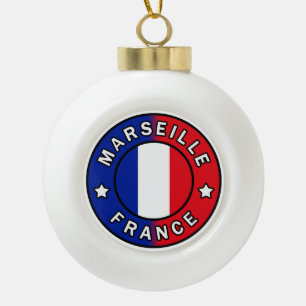 Marseille Frankreich Keramik Kugel-Ornament
