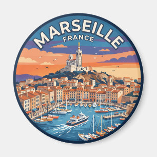 Marseille Frankreich Magnet