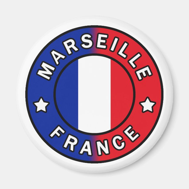 Marseille Frankreich Magnet (Vorne)