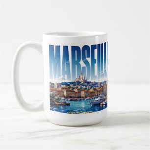 Marseille Frankreich Reise Mittelmeerhafen Schönhe Kaffeetasse