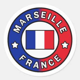 Marseille Frankreich Runder Aufkleber