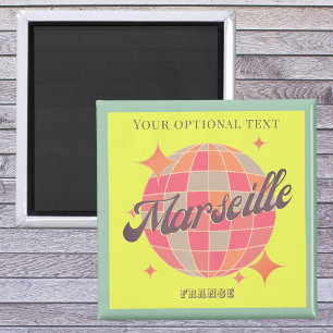 Marseille Frankreich Stadt Mode pink farbenfroh Magnet
