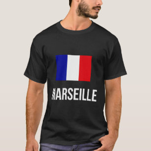 Marseille Französisch Flaggenstadt Urlaub Roots Fr T-Shirt