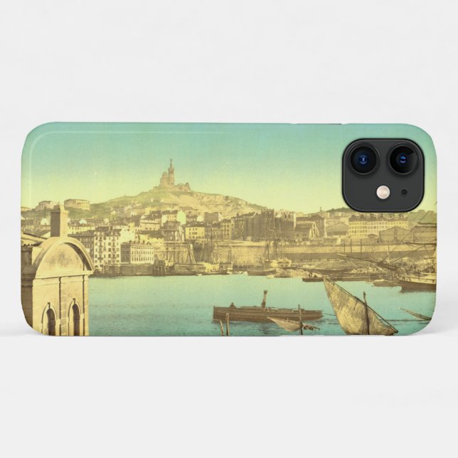 Marseille-Hafen I, Frankreich Case-Mate iPhone Hülle (Rückseite (Horizontal))