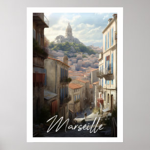 Marseille - illustration poster