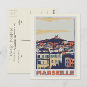 Marseille Notre-Dame-de-la-Garde Frankreich Postkarte