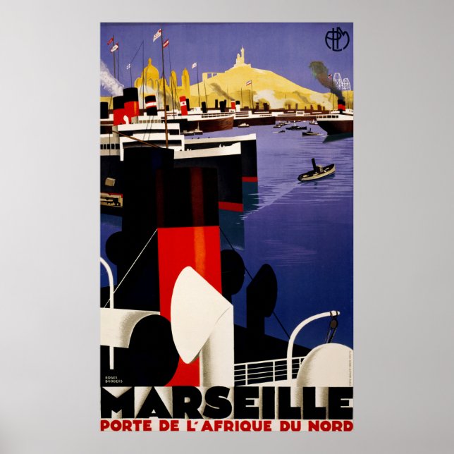 Marseille, porte de l'Afrique du nord Poster (Vorne)