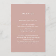 Marseille Wedding Enclosure Card