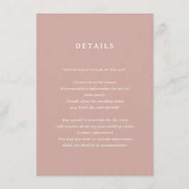Marseille Wedding Enclosure Card Begleitkarte