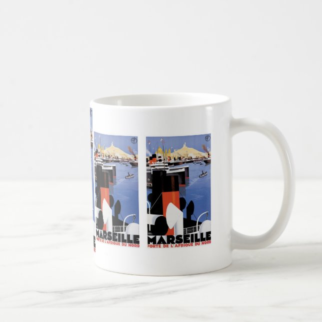 Marseilles Poster Kaffeetasse (Rechts)