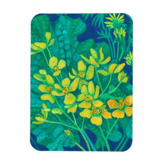 Marsh Marigold Summer Wildblumen Blumengemälde Magnet