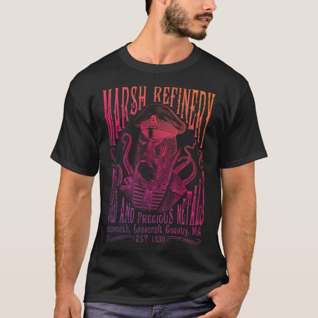 Marsh Refining Company Innsmouth Lovecraft T-Shirt (Vorderseite)
