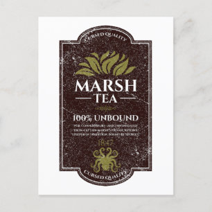 Marsh Tea - Handgefertigt im Hafen von Innsmouth Feiertagspostkarte