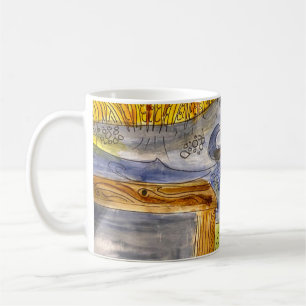 Marsh Watercolor auf Kaffee-Tasse Kaffeetasse