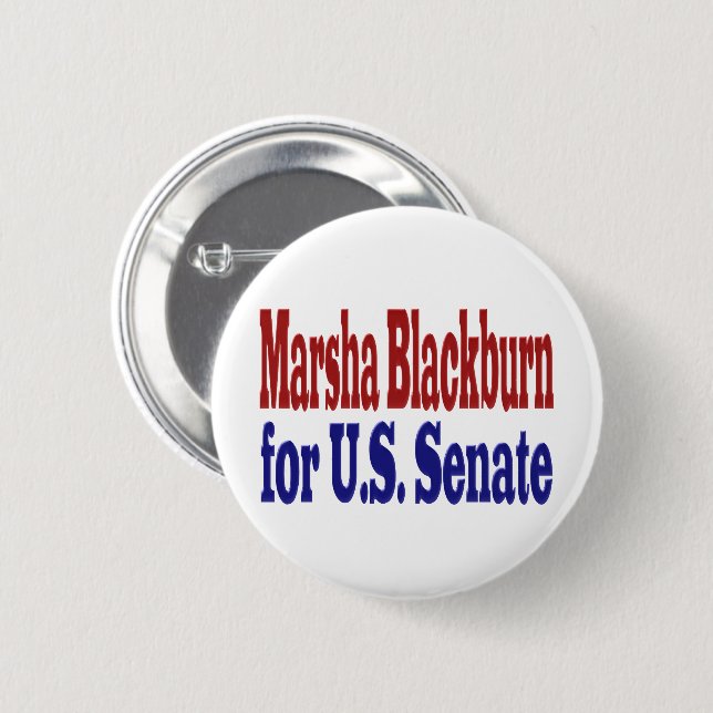 Marsha Blackburn für US-Senatssenke Button (Vorne & Hinten)