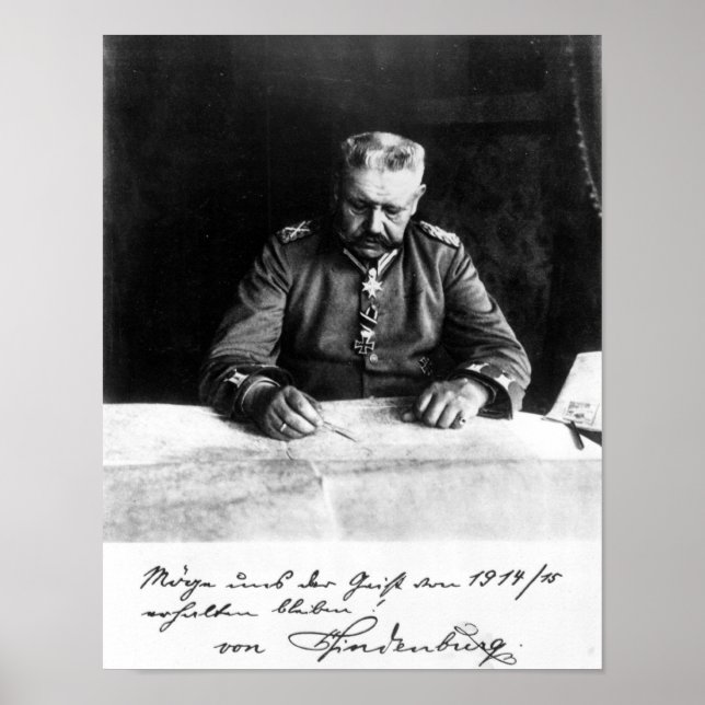 Marshal Paul von Hindenburg, 1914 Poster (Vorne)