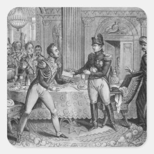 Marshal Pierre Francois Joseph Lefebvre Quadratischer Aufkleber