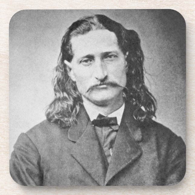 Marshal Wild Bill Hickok Old West Gunfighter Getränkeuntersetzer (Vorderseite)