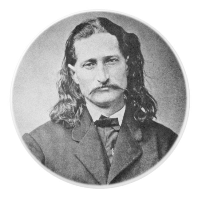 Marshal Wild Bill Hickok Old West Gunfighter Keramikknauf (Vorderseite)