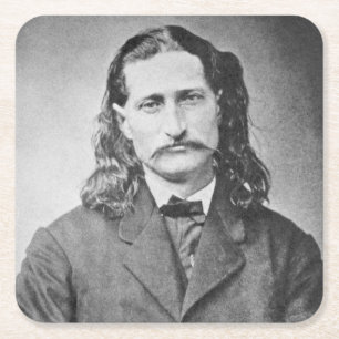 Marshal Wild Bill Hickok Old West Gunfighter Rechteckiger Pappuntersetzer