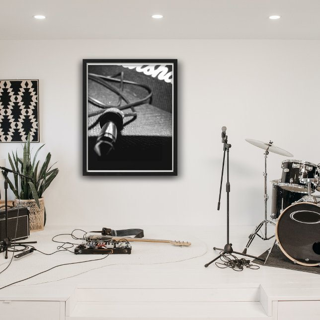 Marshall Amp & Jack Lead (B&W-Version) Poster (Von Creator hochgeladen)