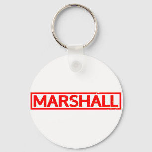Marshall-Briefmarke Schlüsselanhänger