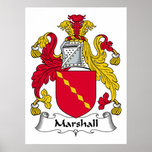 Marshall Familienwappen Poster