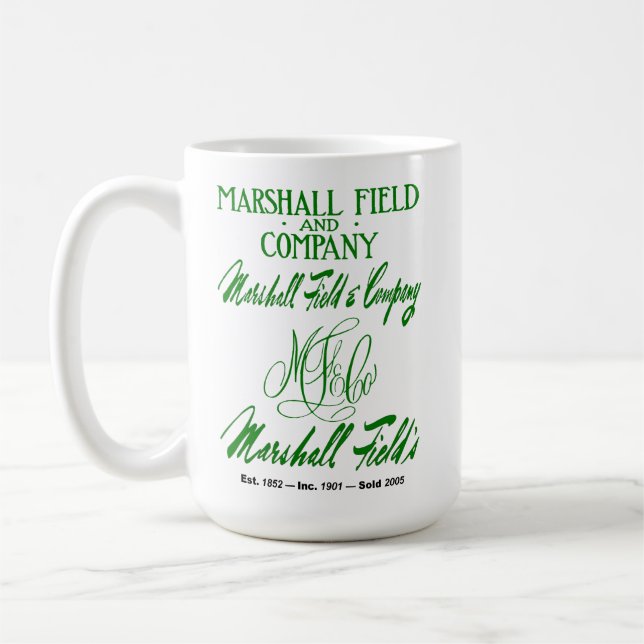 Marshall Field's 4 Logos Kaffeetasse (Links)