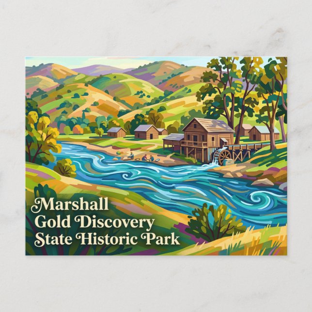 Marshall Gold Discovery State Historic Park Postkarte (Vorderseite)