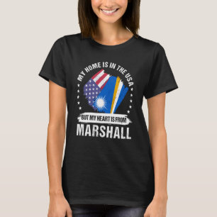 Marshall Islands American Patriot Grown My Heart i T-Shirt