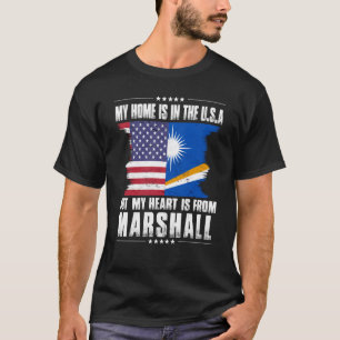 Marshall Islands American Patriot Grown Zuhause He T-Shirt