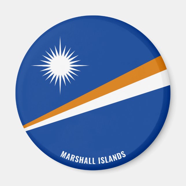 Marshall Islands Flag Charming Patriotic Magnet (Vorne)